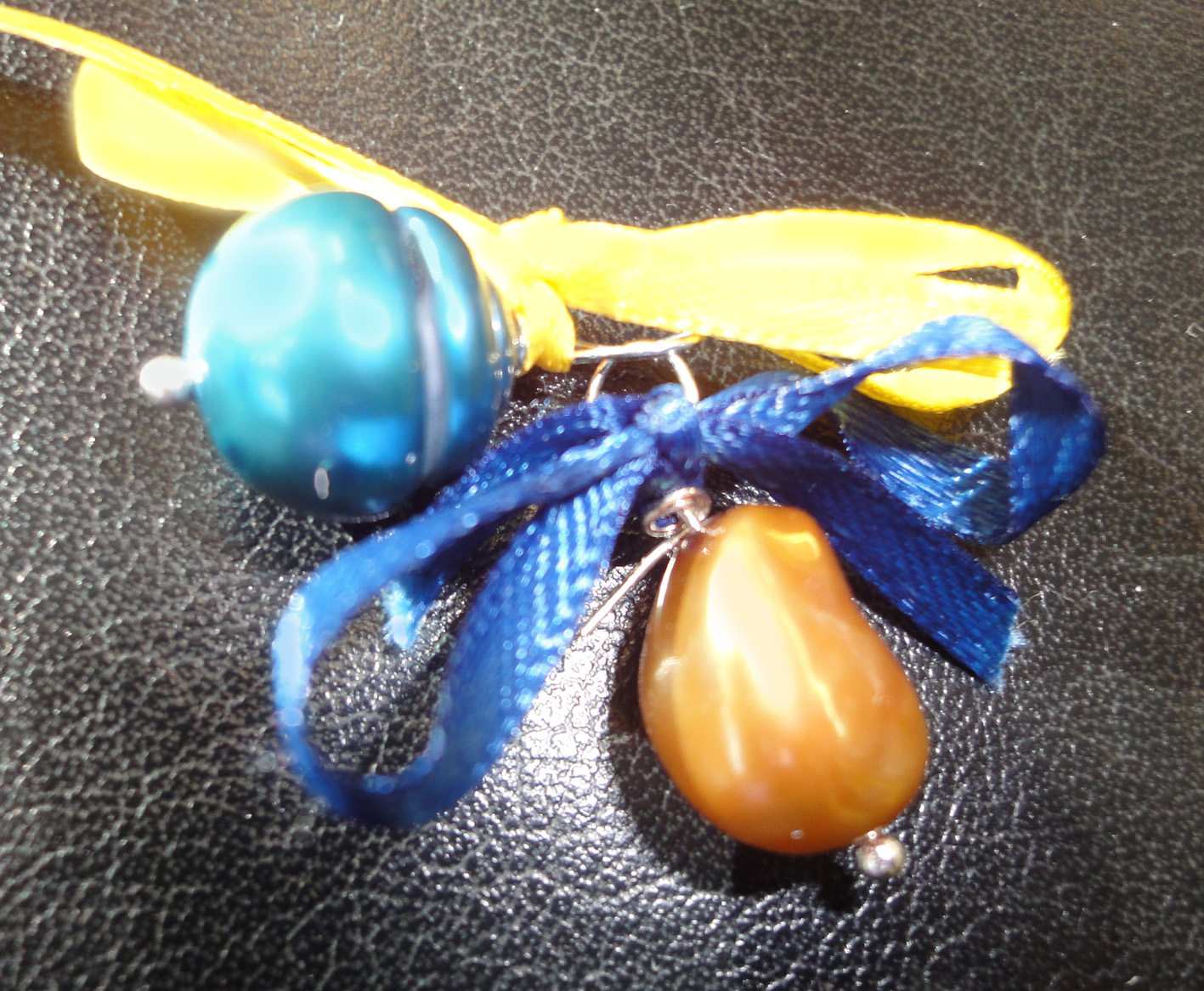 SI-Perlen gold und blau